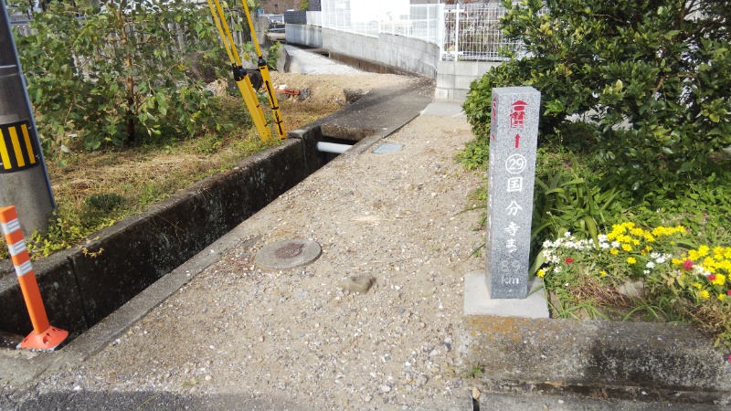 大日寺前の道