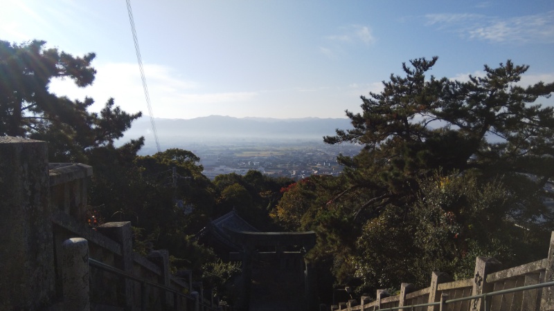 琴引八幡宮からの景色