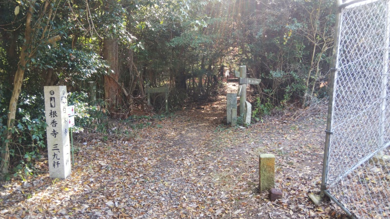 根香寺への分岐道